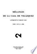 Mélanges de la Casa de Velázquez