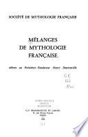 Mélanges de mythologie française