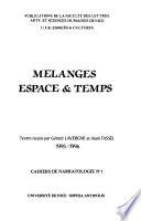 Mélanges espace & temps