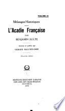 Mélanges historiques