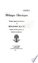 Mélanges historiques