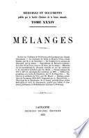 Mélanges
