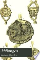 Mélanges. Les fiefs nobles de la baronnie de Cossonay