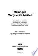 Mélanges Marguerite Maillet