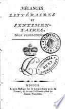Mêlanges militaires, littéraires et sentimentaires