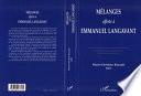 MÉLANGES OFFERTS À EMMANUEL LANGAVANT