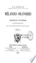 Mélanges oratoires