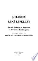 Mélanges René Lepelley