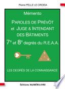 Mémento 7e et 8e degrés du R.E.A.A.