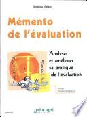 Memento de l'evaluation