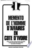 Memento de l'homme d'affaires en Côte d'Ivoire