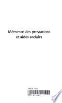 Mémento des prestations et aides sociales