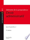 MEMENTO Jurisprudence Droit Administratif