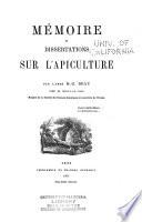 Mémoire et dissertations sur l'apiculture