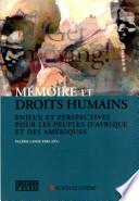 Mémoire et droits humains