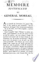 Mémoire justificatif du général Moreau