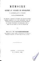 Mémoire offert au Congrés de Geographie à Venise 1881