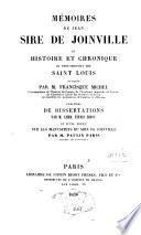 Mémoire ou histoire et chronique du roi saint Louis