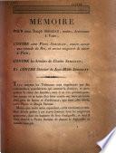 Mémoire pour sieur Joseph Seriziat, rentier, demeurant à Vaize ; contre sieur Pierre Seriziat, ancien avocat aux conseils du roi... contre les héritiers de Charles Seriziat ; et contre l'héritier de Jean-Marie Seriziat