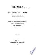 Mémoire sur l'application de la chimie au diagnostic médical ...
