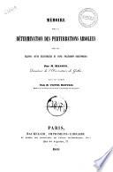 Mémoire sur la détermination des perturbations absolues dans les ellipses d'une excentricité et d'une inclinaison quelconques M. Hansel