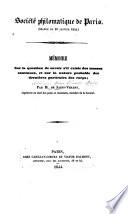 Mémoire sur la question de savoir s'il existe des masses continues, et sur la nature probable des dernières particules des corps