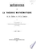 Mémoire sur la théorie mathématique de la chaleur et de la lumière