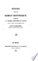 Mémoire sur le roman historique