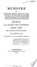 Mémoire sur les moyens d'asséoir l'impôt du tabac en France, sur des bases, qui puissent concilier les intérêts et les besoins du gouvernement, avec ceux de l'agriculture, du commerce et de l'industrie
