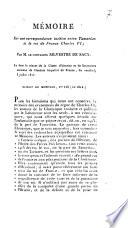 Mémoire sur une correspondance inédite entre Tamerlan et le roi de France Charles VI.