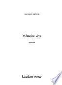 Mémoire vive