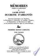 Mémoires complets et authentiques de Laure Junot duchesse d'Abrantès