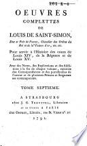 Mémoires complettes du Duc de Saint-Simon sur le siècle de Louis XIV et la régence et de Louis XV