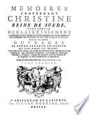 Mémoires Concernant Christine, Reine De Suede