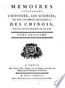Mémoires concernant l'histoire