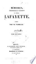 Mémoires, correspondance et manuscrits du général Lafayette