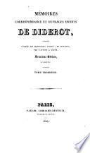 Mémoires, correspondance et ouvrages inédits de Diderot: Lettres à Mademoiselle Voland, de 1759 à 1774