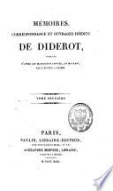 Mémoires, correspondance et ouvrages inédits