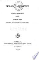 Mémoires couronnés et autres mémoires