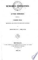 Mémoires couronnés et autres mémoires