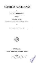 Mémoires couronnés et autres mémoires