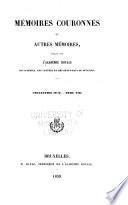 Mémoires couronnés et autres mémoires