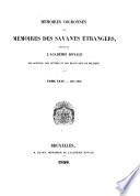 Mémoires couronnés par l'Académie royale des sciences et des belles-lettres de Bruxelles
