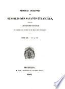 Mémoires couronnés par l'Académie royale des sciences et des belles-lettres de Bruxelles