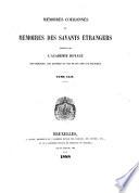 Mémoires couronnés par l'Académie royale des sciences et des belles-lettres de Bruxelles