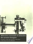 Mémoires couronnés par l'Académie royale des sciences et des belles-lettres de Bruxelles