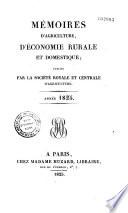 Mémoires d'agriculture, d'économie rurale et domestique