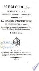 Memoires d'agriculture
