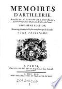 Memoires D'Artillerie
