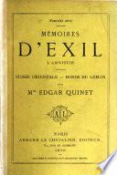 Mémoires d'exil